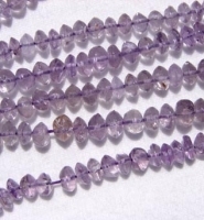 Amethyst Rondels, Light, 5-5.5mm