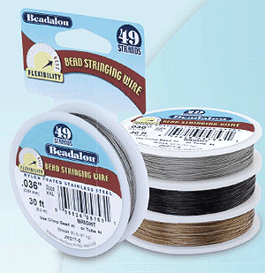 Beadalon Bright .015 49-strand Wire, 30