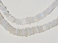 Rainbow Moonstone Tumbled Chips, Graduated 7-14mm