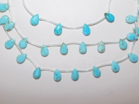 Sky Blue Magnesite Turquoise Briolettes, 12x9mm