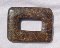 Bronzite Rectangle Donut, 50x38mm