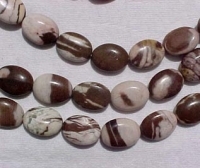 Brazil Zebra Jasper Ovals, 14x18mm