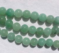 Jade Green Adventurine Rounds, 10mm