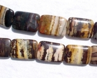 Wood Jasper Pillows, 25x18mm