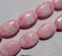 Rhodochrosite Flat Barrels, 19x14mm