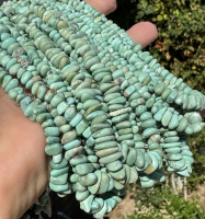 Sonora Sea Foam Green Campitos Turquoise Nuggets, Graduated 5-9mm