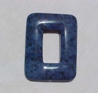 Dumorterite Rectangle Donut, 50x37mm