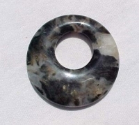Silver Leaf Jasper Go-Go Donut, 45mm