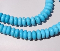 Magnesite Sky Blue Rondels, 14mm