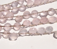 Rose Quartz Onion Cut Briolettes, 8-9mm