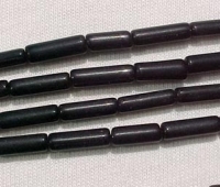 Black Onyx Tubes, 4x12mm