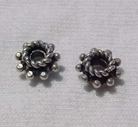 Large Hole Dot Edge Spacers, 7mm