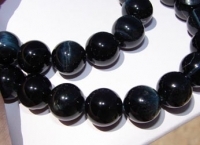 Black Tigerseye Rounds, 14mm 