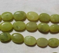 Jade Green Ovals, 13mm x 9mm