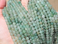 Green Mix Jade Rounds, 6mm