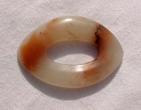 White Tiger Agate Marque Donut, 50mm