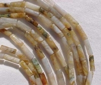 Russian Agate Tubes, 7x4mm