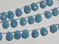 Angelite Briolettes, 16x12mm, 25 pcs