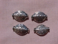 Bali Silver Etched Ovals