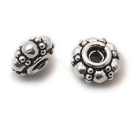 Ornate Beaded Rondels, 8mm