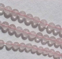 Rose Quartz Rounds, 3-3.5mm