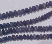 Tanzanite Polished Rondels, 7mm