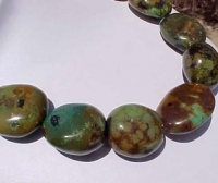 Brown Turquoise Pebbles, Jumbo
