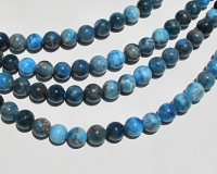 Blue Apatite Polished Rounds, 10mm