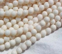 White Coral Rounds, 2.5-3mm