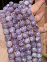Lavender Amethyst Rounds, 12mm