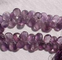 Amethyst Briolettes, 9x7mm