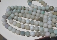 Burmese Natural Jade Polished Rounds, 13mm