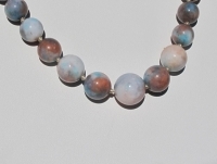 Tie-Dye Jade, Sky Blue Graduated Rounds, 8-15mm