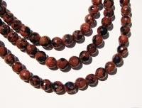 Blue & Goldstone Faceted Rounds, 8mm