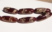 Dragon Design Agate Barrels, 50x20mm, each