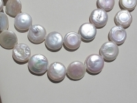 White Circle' Coin Pearls, 20mm