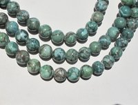 Emerald Green Lace Jasper Rounds, 12mm