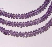 Amethyst Rondels, Mid Purple, 6mm