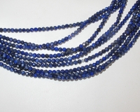 Dark Blue Lapis Faceted Rounds, 3mm