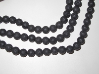 Black Lava Stone Rounds, 10mm