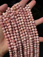 Rhodochrosite Light & Dark Mix, 7mm Round