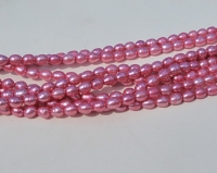 Flamingo Pink, 3.5-4mm rice