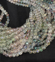 Faceted Crystal, Spring Aurora Mix, 6mm Round