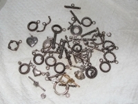 Grab Bag of Toggle Hoops, Bars & Charms, 90grams