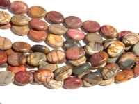 Red Creek Jasper Ovals, 10x14mm, A Grade