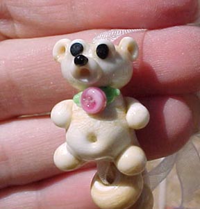 Lampwork Teddy Bear Bead Set