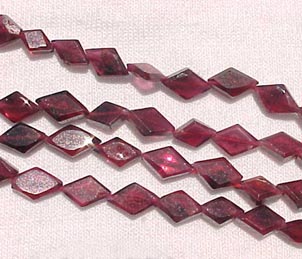 Red Garnet Faceted Kites, 8x5mm