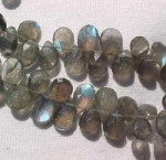 Labradorite Briolettes, 8-9mm