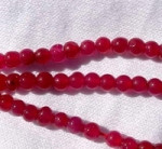 Cranberry Adventurine Rounds, 3-3.5mm