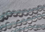 Pale Blue Quartz Coins, 5-6mm